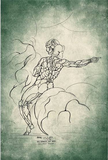 Original Baroque Body Drawings by Pavlos Katavelos