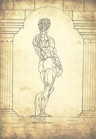 Original Baroque Body Drawings by Pavlos Katavelos