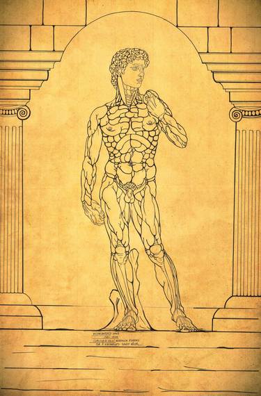 Original Figurative Body Drawings by Pavlos Katavelos