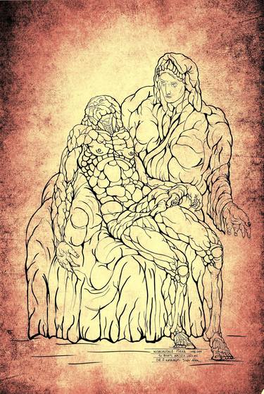 Original Conceptual Religion Drawings by Pavlos Katavelos