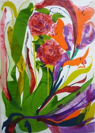 Original Abstract Floral Paintings by Creative Coverage