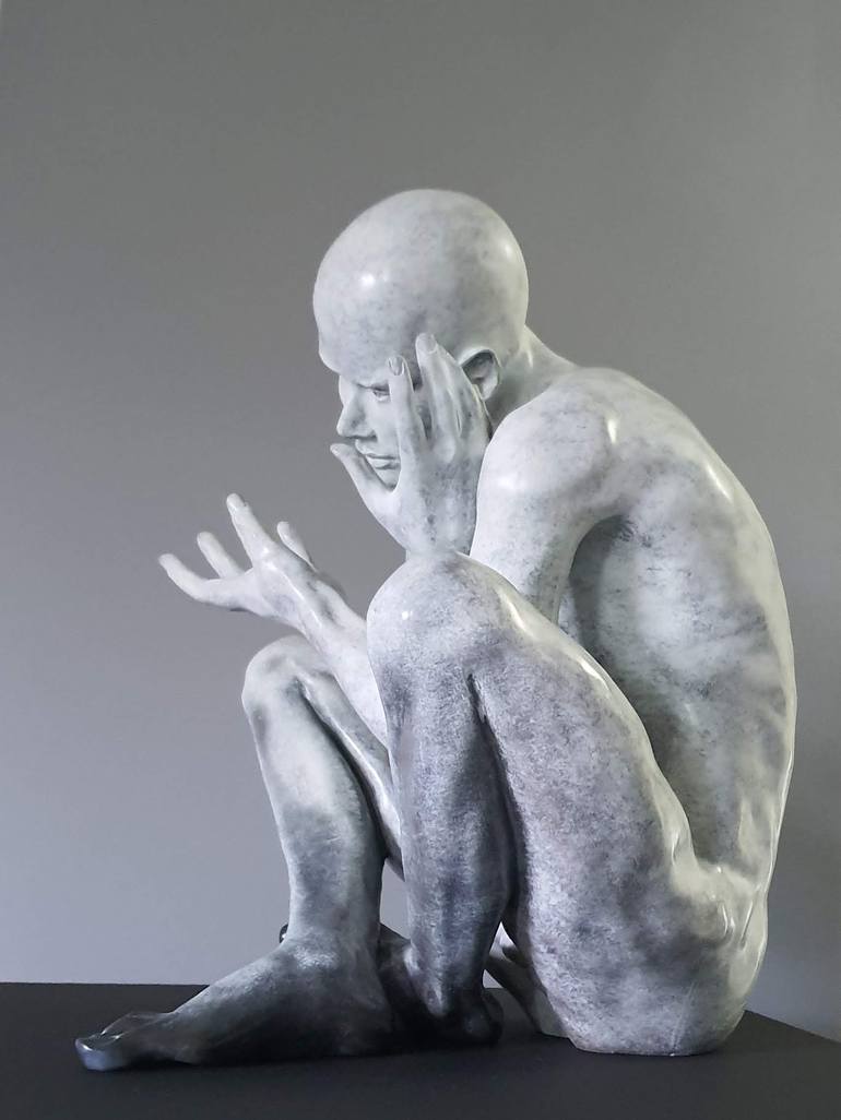 Original Figurative Men Sculpture by Eva Czaplicki