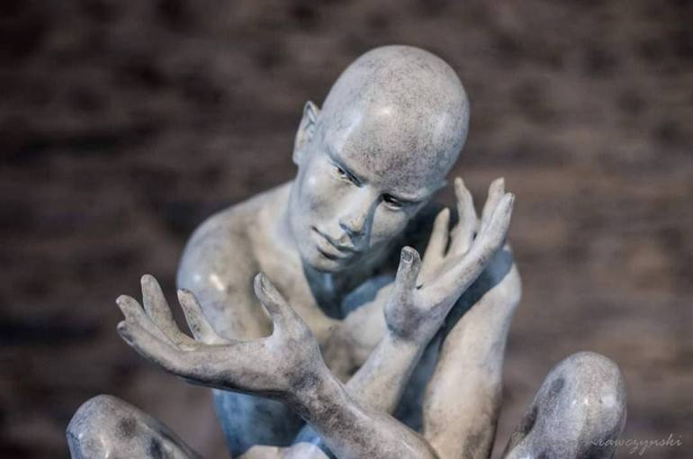 Original Figurative Men Sculpture by Eva Czaplicki
