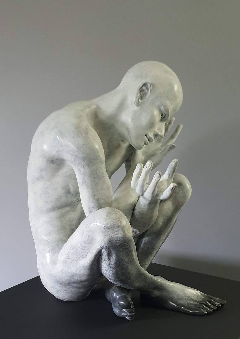 Original Figurative Men Sculpture by Eva Czaplicki