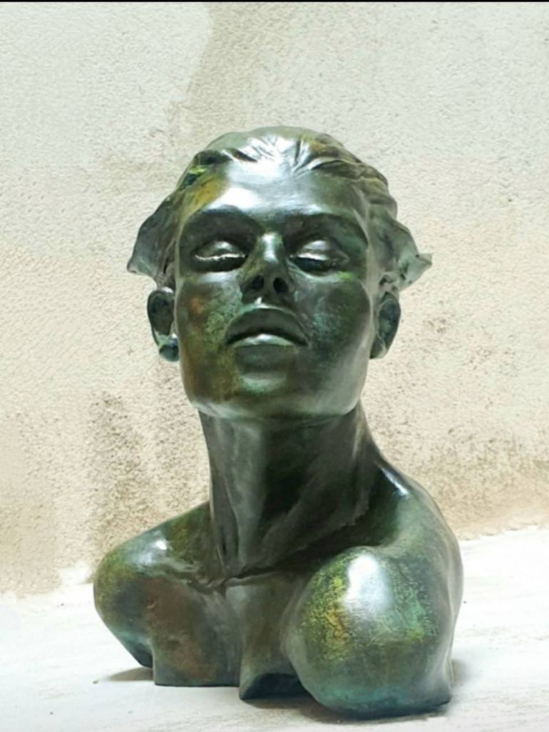 Original Expressionism Women Sculpture by Eva Czaplicki