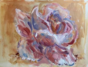 Original Abstract Expressionism Floral Paintings by marlyse ruess