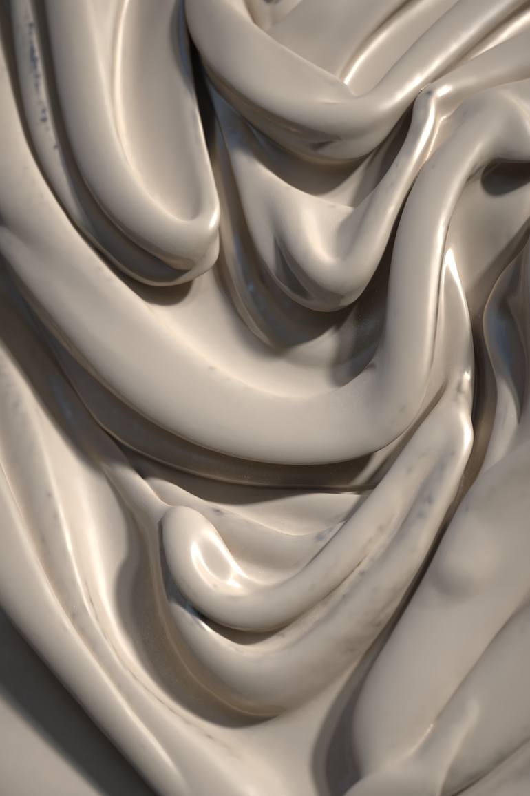 Original Abstract Love Sculpture by Elena Wang