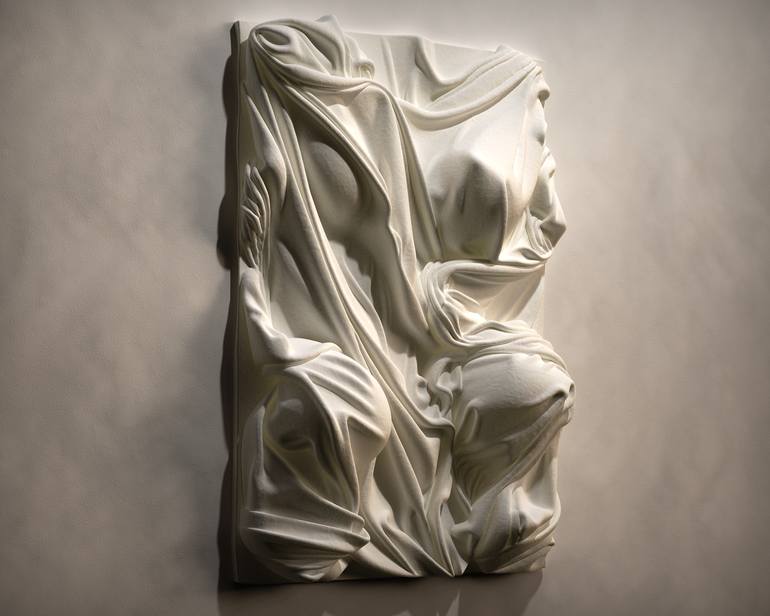 Original Abstract Love Sculpture by Elena Wang