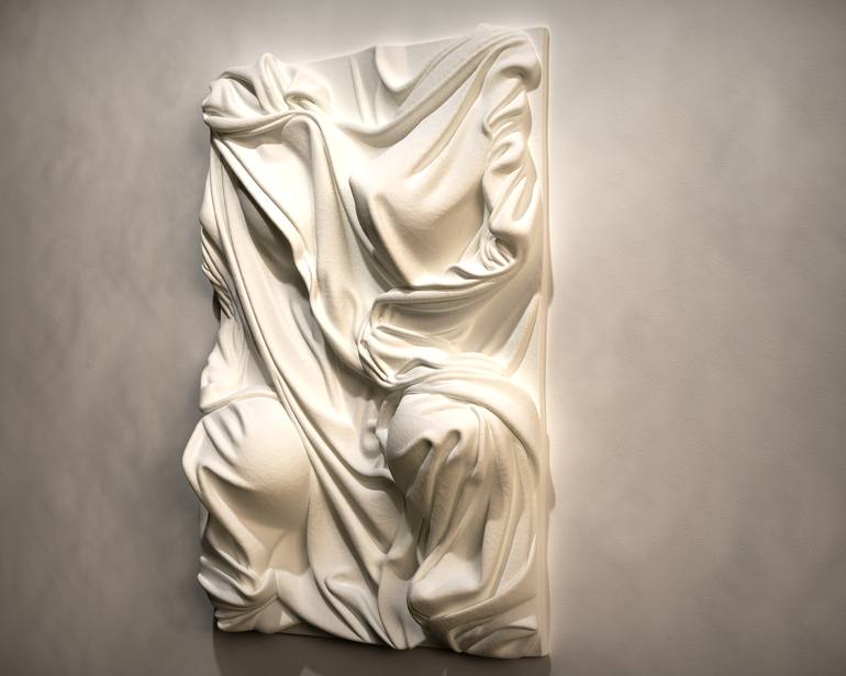 Original Abstract Love Sculpture by Elena Wang