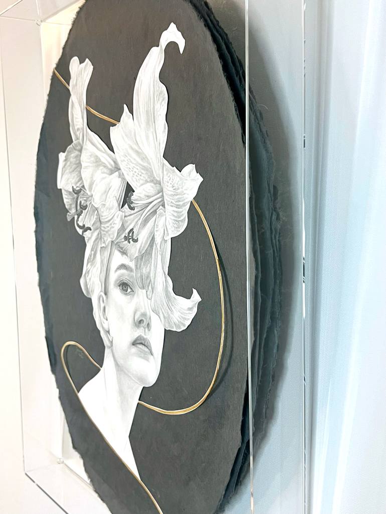 Original Art Deco People Drawing by Jamie Kim