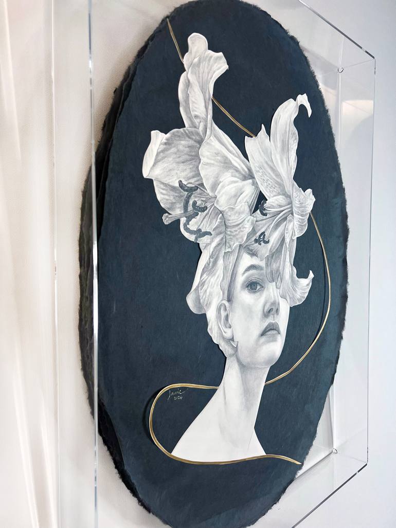 Original Art Deco People Drawing by Jamie Kim