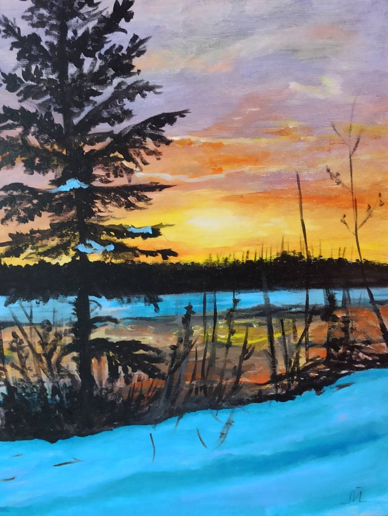 Original Realism Landscape Painting by Lyubka Yordanova