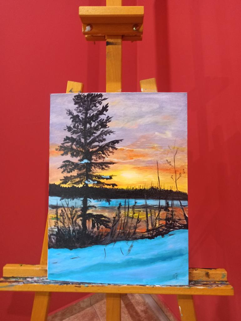 Original Realism Landscape Painting by Lyubka Yordanova