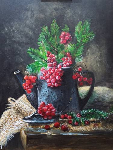 Original Still Life Paintings by Lyubka Yordanova