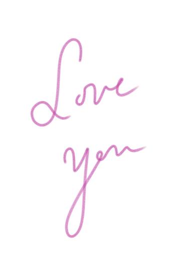Love You Handwritten Message thumb