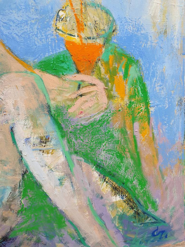 Original Expressionism Body Painting by Cozmolici Victoria