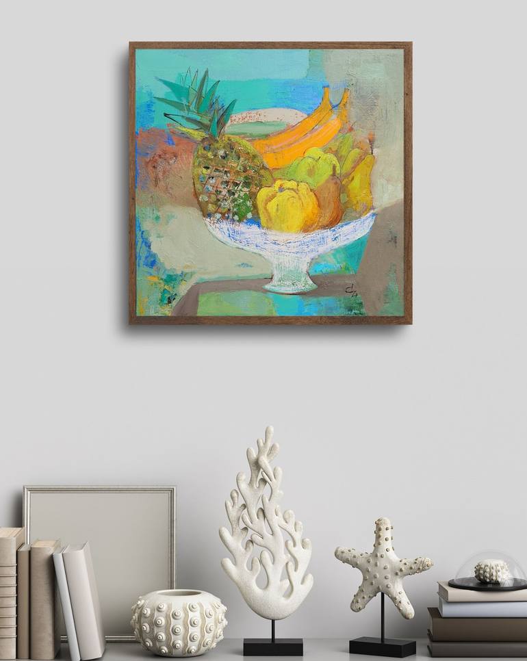 Original Impressionism Still Life Painting by Cozmolici Victoria