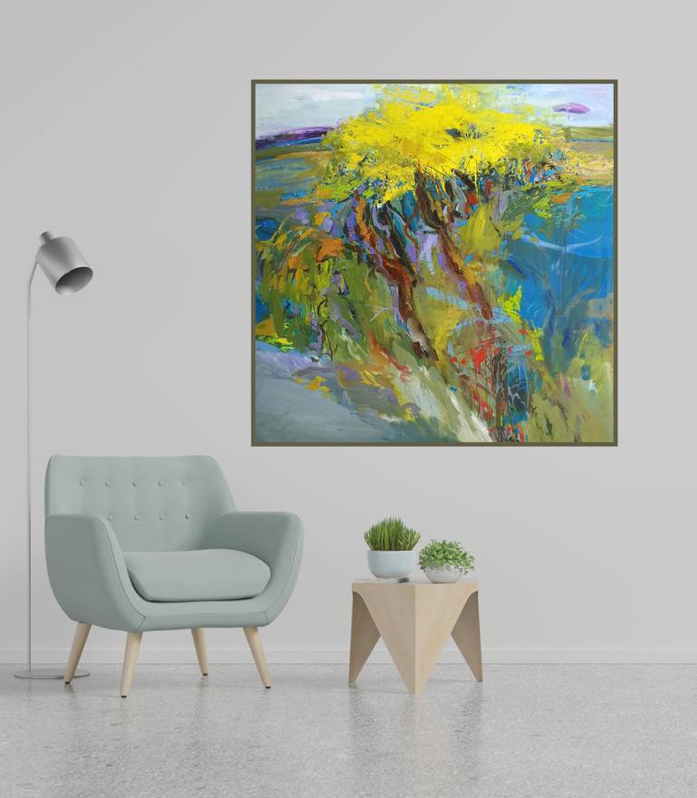 Original Impressionism Botanic Painting by Cozmolici Victoria