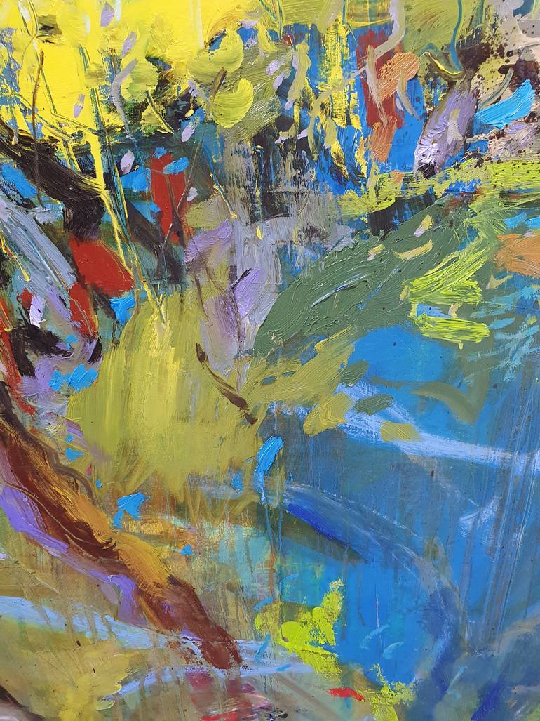 Original Impressionism Botanic Painting by Cozmolici Victoria