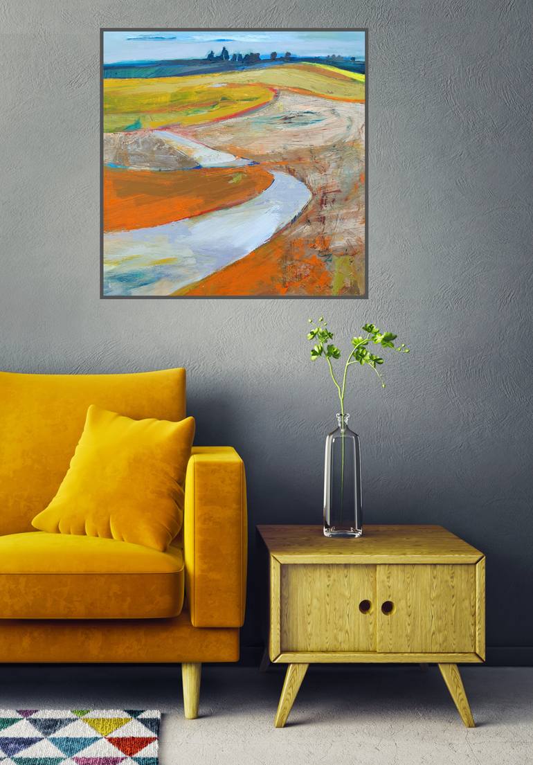Original Impressionism Landscape Painting by Cozmolici Victoria
