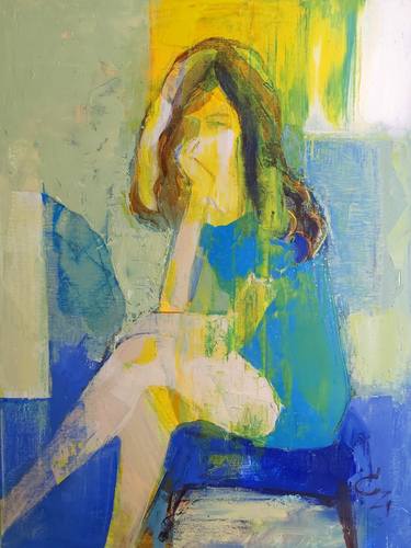 Original Abstract Expressionism Love Paintings by Cozmolici Victoria