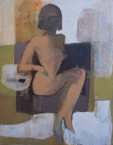 Original Expressionism Nude Paintings by Cozmolici Victoria