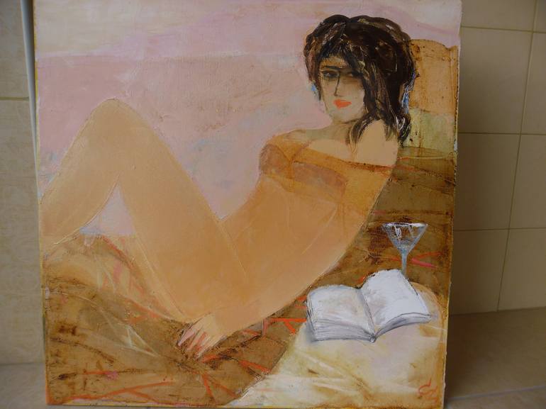 Original Nude Painting by Cozmolici Victoria