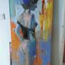 original figurative painting. Color emotions.oil on canvas.