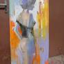 original figurative painting. Color emotions.oil on canvas.
