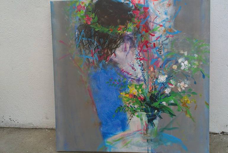 Original Figurative Floral Painting by Cozmolici Victoria