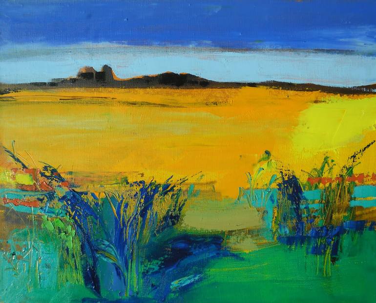 Original Landscape Painting by Cozmolici Victoria | Expressionism Art on Canvas | the colors of nature