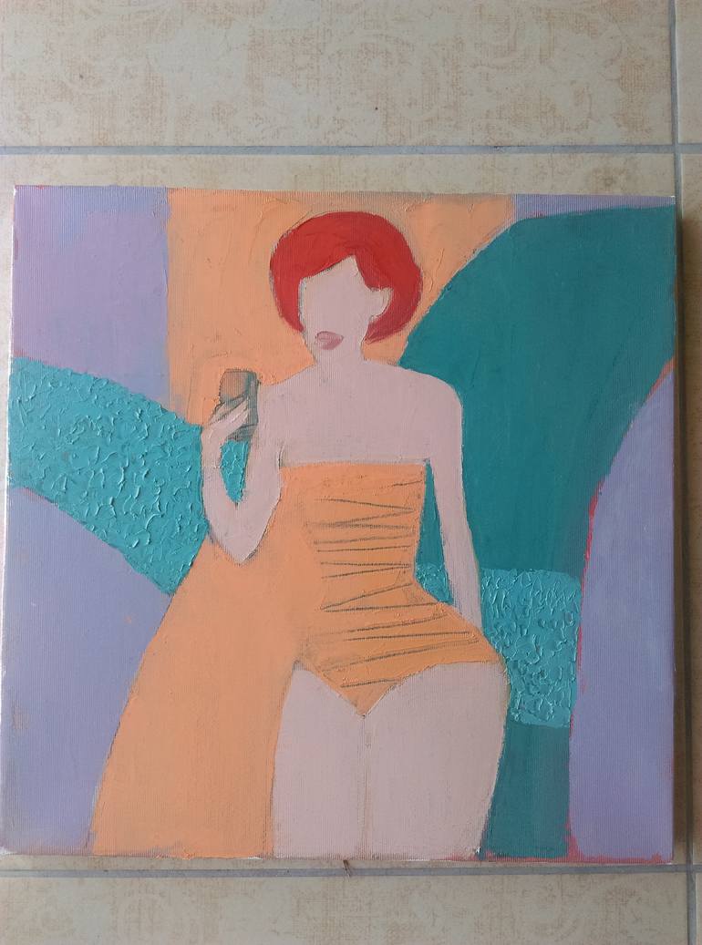 Original Figurative Beach Painting by Cozmolici Victoria