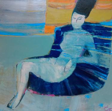 Original Figurative People Paintings by Cozmolici Victoria