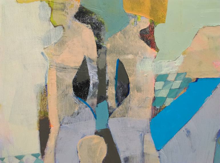 Original Abstract Expressionism Fashion Painting by Cozmolici Victoria