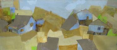 Original Abstract Expressionism Rural life Paintings by Cozmolici Victoria