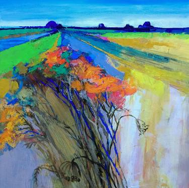 Original Expressionism Landscape Paintings by Cozmolici Victoria