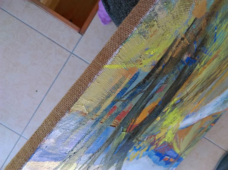 Original Impressionism Landscape Painting by Cozmolici Victoria