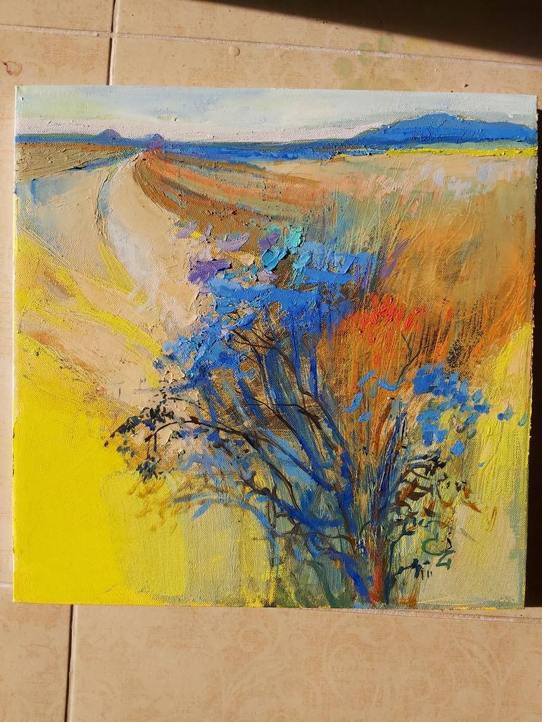 Original Fine Art Landscape Painting by Cozmolici Victoria