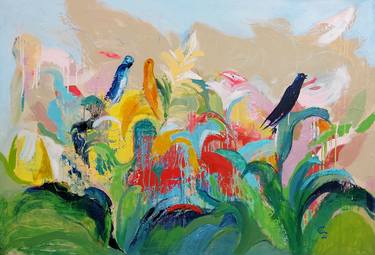 Original Expressionism Nature Paintings by Cozmolici Victoria