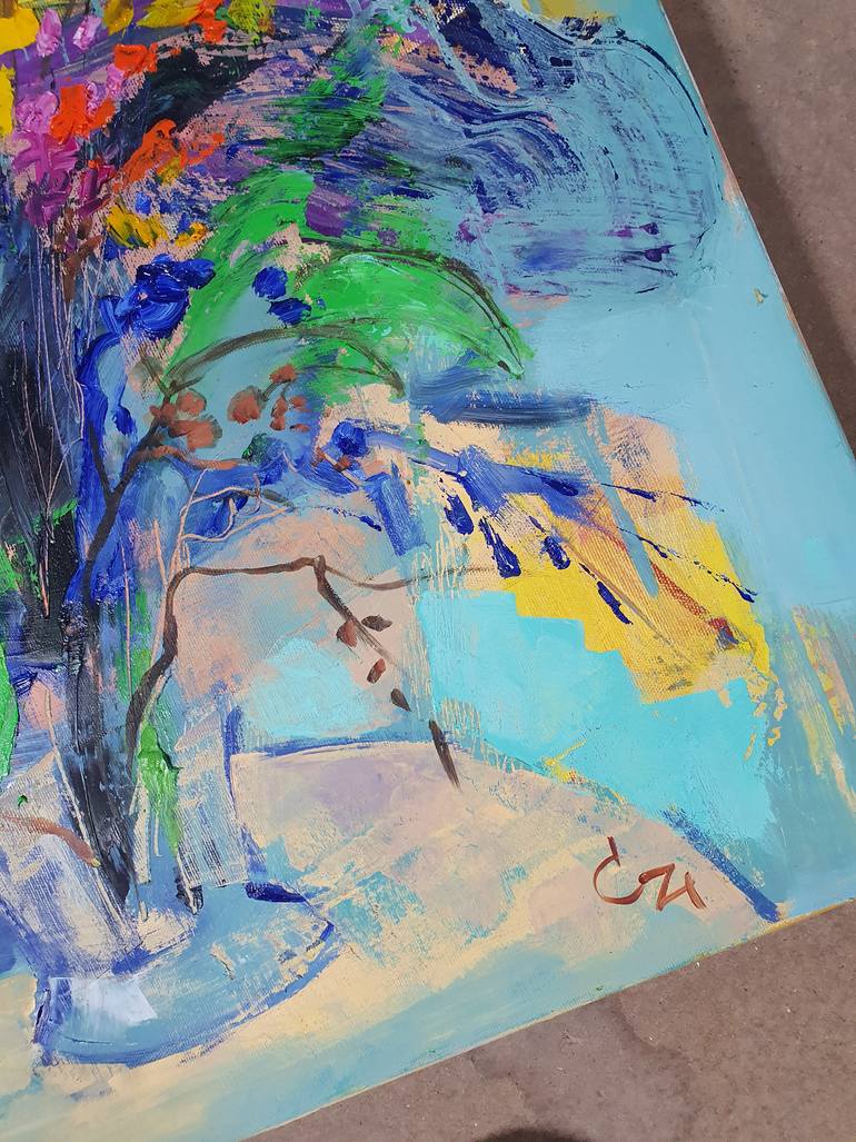 Original Expressionism Still Life Painting by Cozmolici Victoria