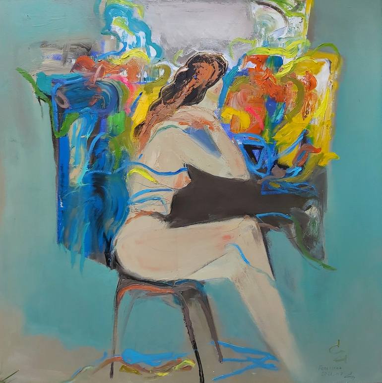 Original  Painting by cozmolici victoria