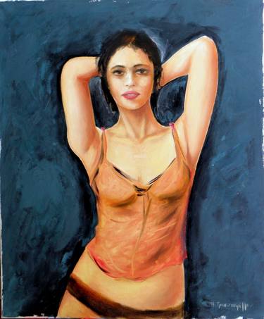 Original Women Paintings by Pavlos Triantafillou