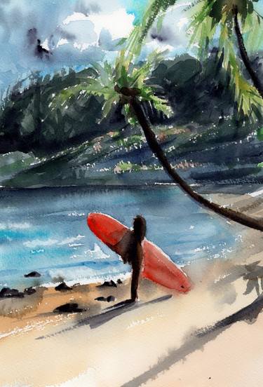 Print of Figurative Beach Paintings by Guilhem Sals