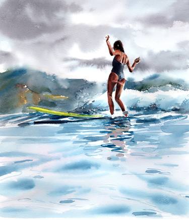 Print of Figurative Water Paintings by Guilhem Sals