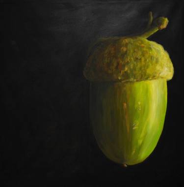 Original Symbolism Botanic Painting by Ida Harm