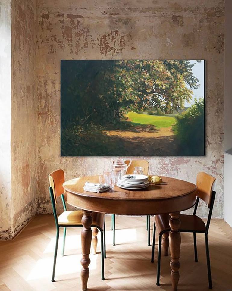 Original Classicism Landscape Painting by Ida Harm