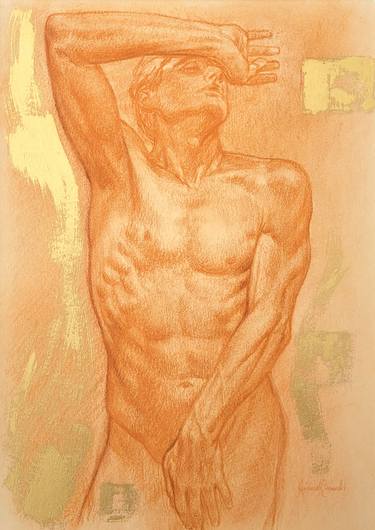 Original Figurative Body Drawings by Gérard ROMBI