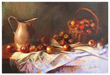Original Expressionism Still Life Paintings by Gérard ROMBI