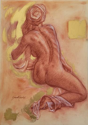 Print of Body Drawings by Gérard ROMBI