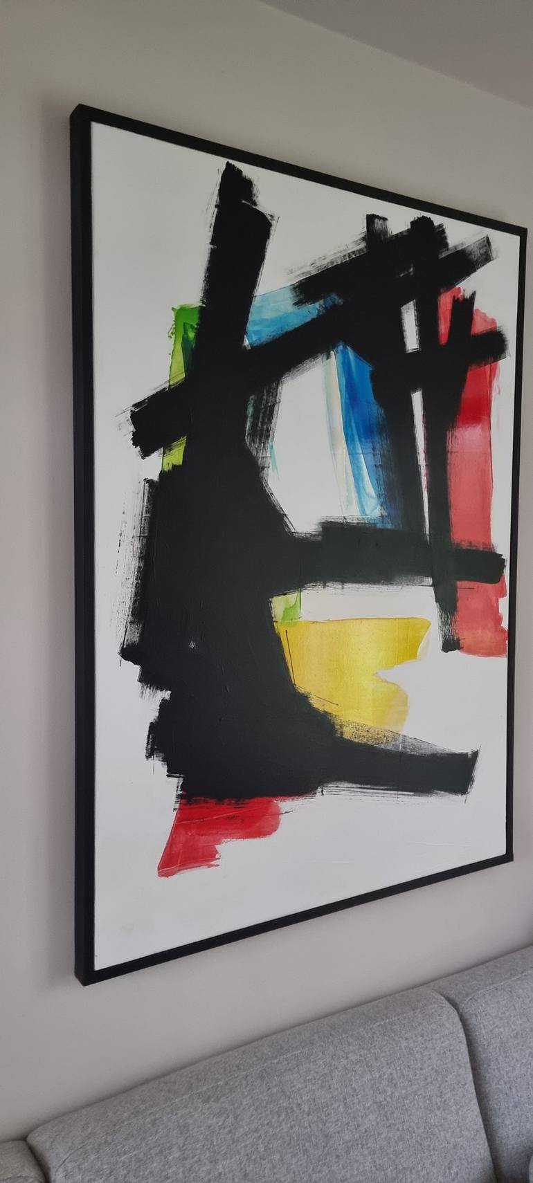 Original Abstract Painting by Frédéric Halbreich